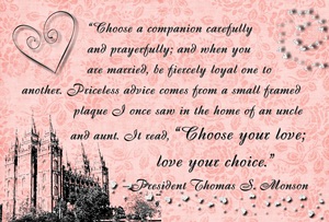 Choose your love love your choice sm