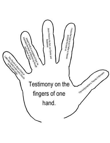 Testimony fingers