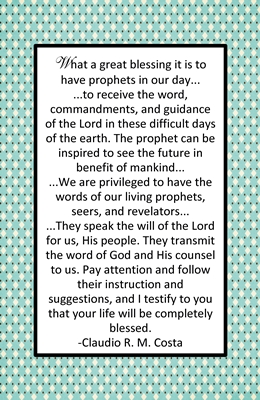 Why is it important to listen to and follow the living prophets 2 sm