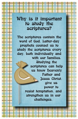 Why is it important to study the scriptures sm