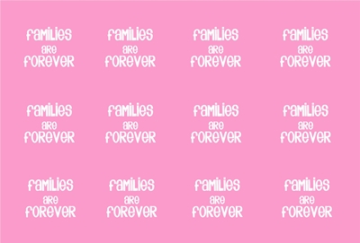Families are Forever Bottle cap pink preview