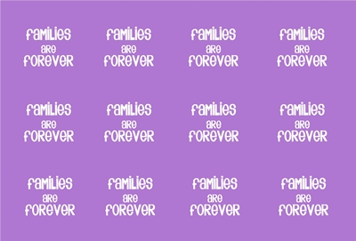 Families are Forever Bottle cap purple preview