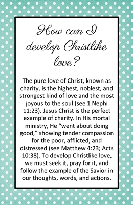 How can I develop Christlike love sm