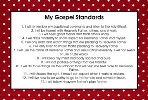 My Gospel Standards red sm