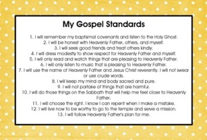 My Gospel Standards yellow sm