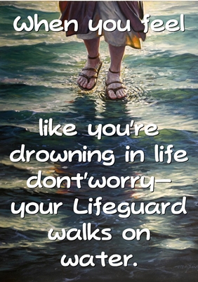 When you feel like you’re drowning in life dont’worry…quote – The Idea Door