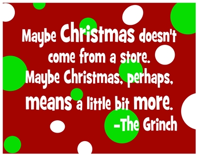 Maybe Christmas doesn’t come from a store. – The Idea Door