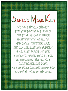 Santa's Magic Key Printable Poem – Cassie Smallwood