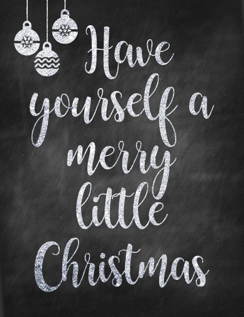 Have Yourself a Merry Little Christmas Print – The Idea Door