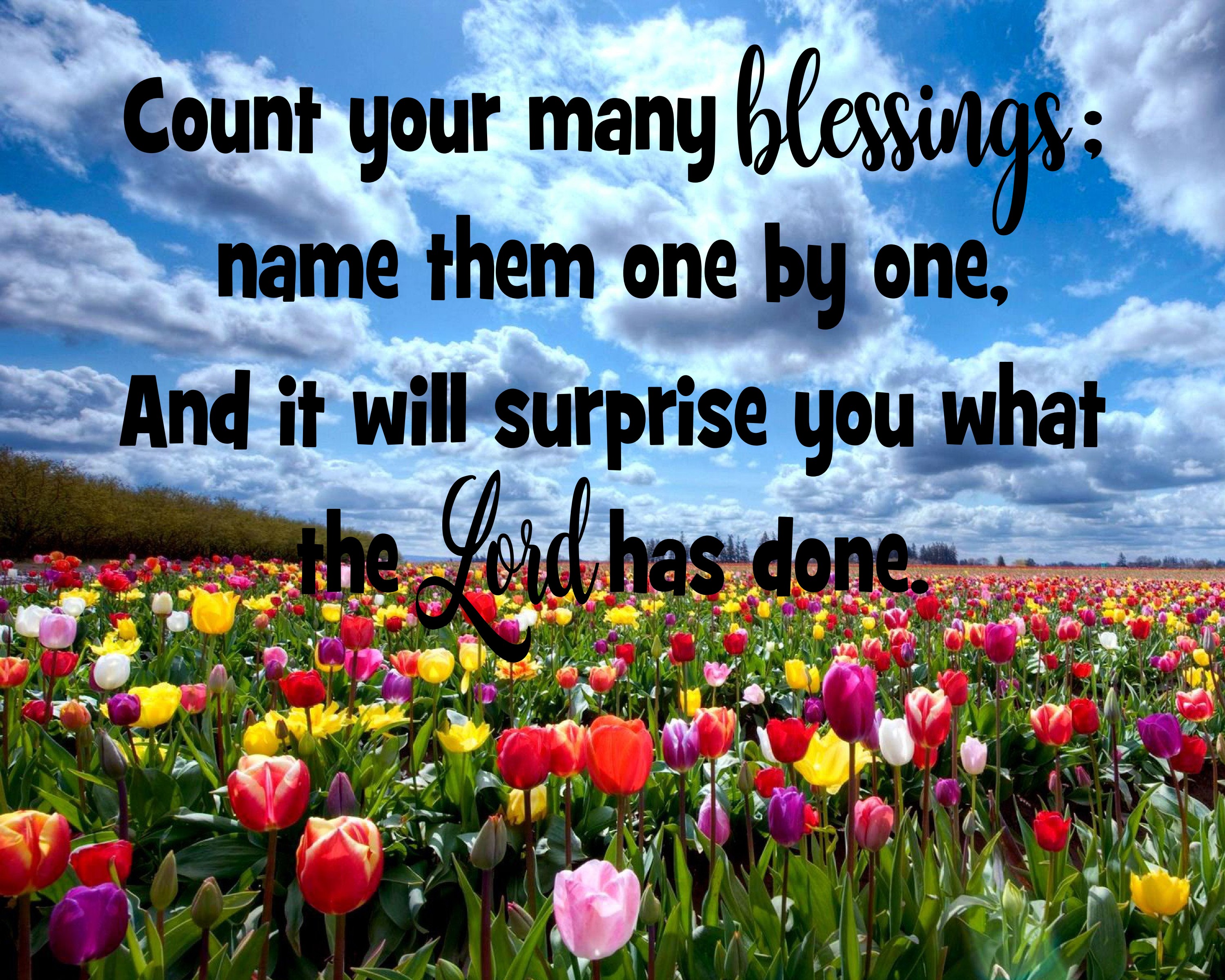 Count Your Many Blessings – The Idea Door